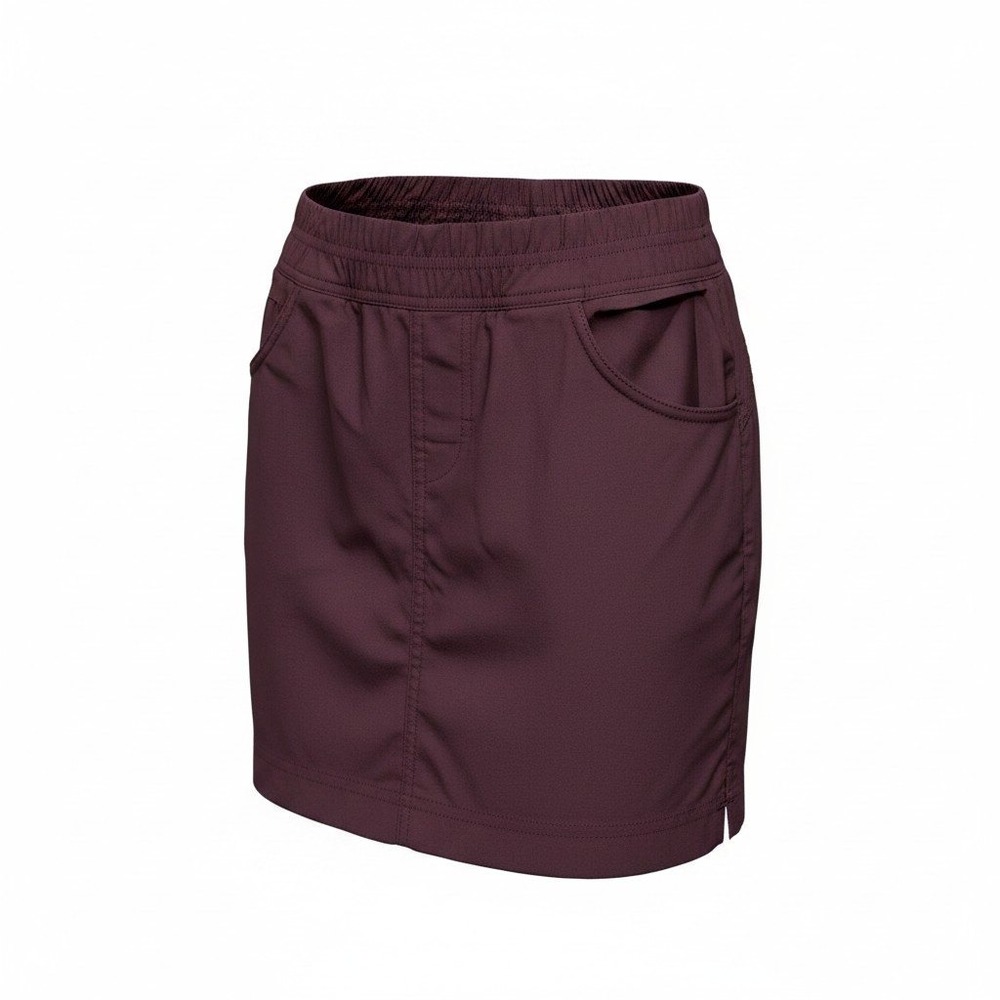 prAna Women Halle Skort Size 0 Burgundy Elastic Waist Active Hiking Gorpcore